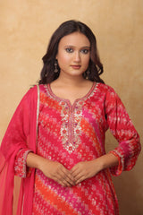 "Rose Radiance – Floral Printed 3Pc Suit Set with Dupatta"